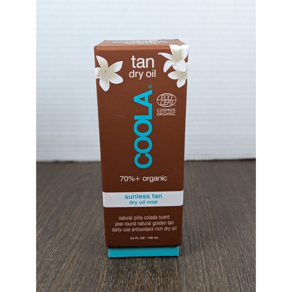 Coola Sunless Tan Dry Oil Mist 3.4oz Self Tanner Organic Pina Colada Scent Vegan - Picture 1 of 4